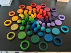 Nieuwe grote 72 delige set grapat regenboog loose parts, Ophalen of Verzenden, Nieuw, Overige typen