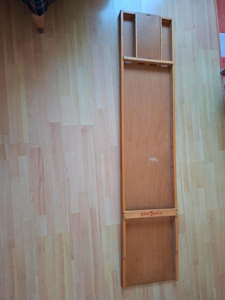 Homas Sjoelbak compleet met 30 schijven - 185x40 cm, Hobby en Vrije tijd, Gezelschapsspellen | Overige, Gebruikt, Een of twee spelers