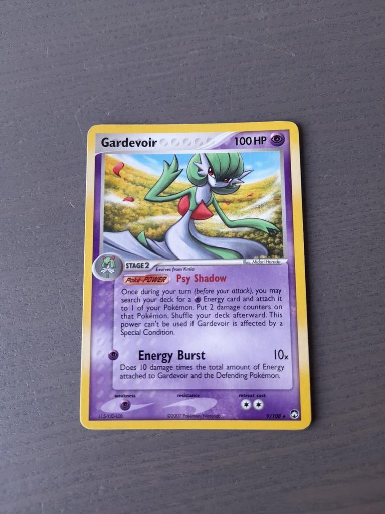 2007 power keepers 9/108 gardevoir non holo, Ophalen of Verzenden, Gebruikt, Losse kaart