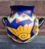 Zeldzaam mooie Zenith Pikant Gouda plateel vaas, Antiek en Kunst, Ophalen of Verzenden