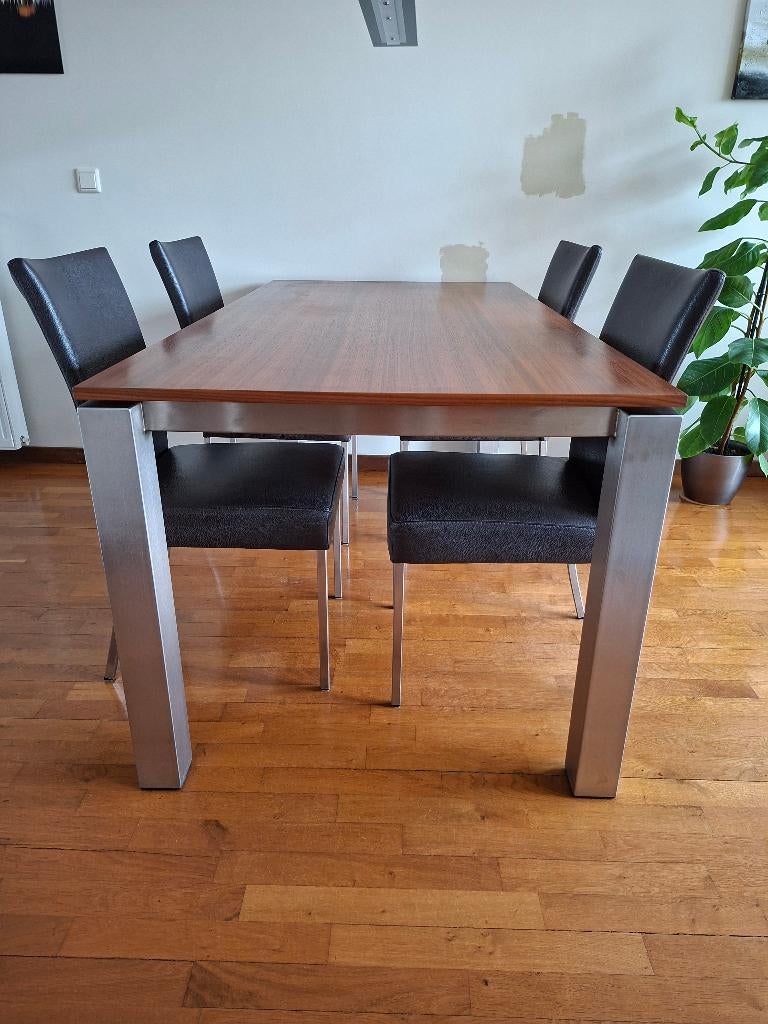 Karat eettafel type TQ, Huis en Inrichting, Tafels | Eettafels, Ophalen, Gebruikt, 50 tot 100 cm, Vijf personen of meer