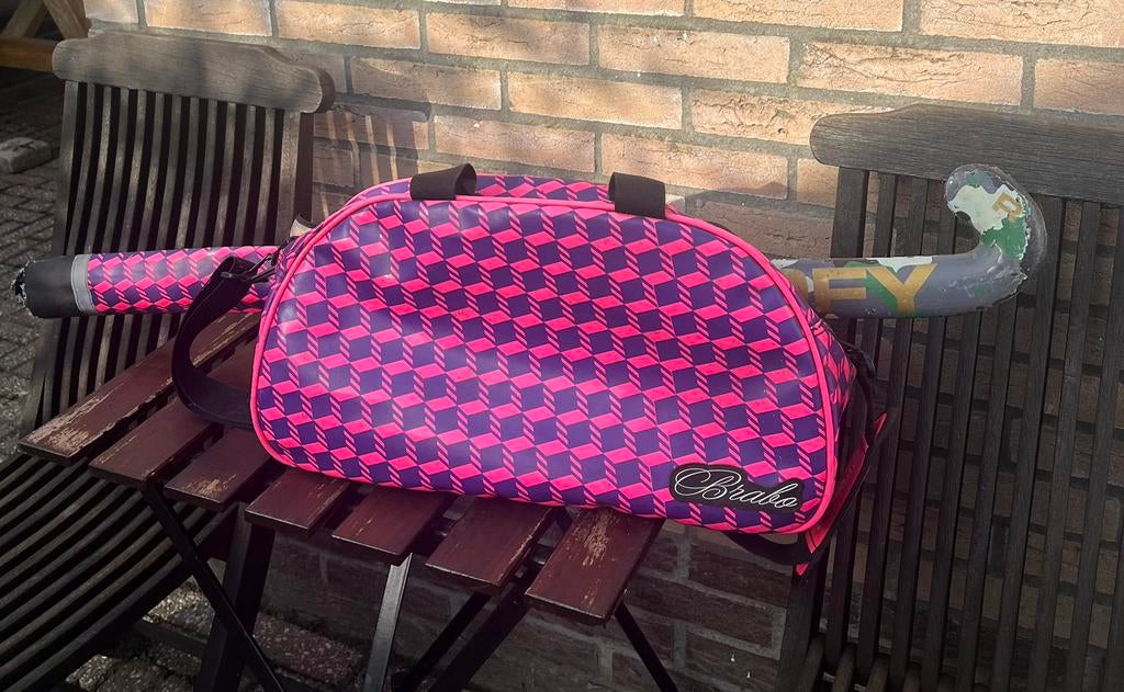 Hockeytas brabo, Ophalen of Verzenden, Gebruikt, Roze, Rugtas
