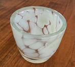 Lage glazen vaas, Ophalen of Verzenden, Overige kleuren, Glas, Minder dan 50 cm