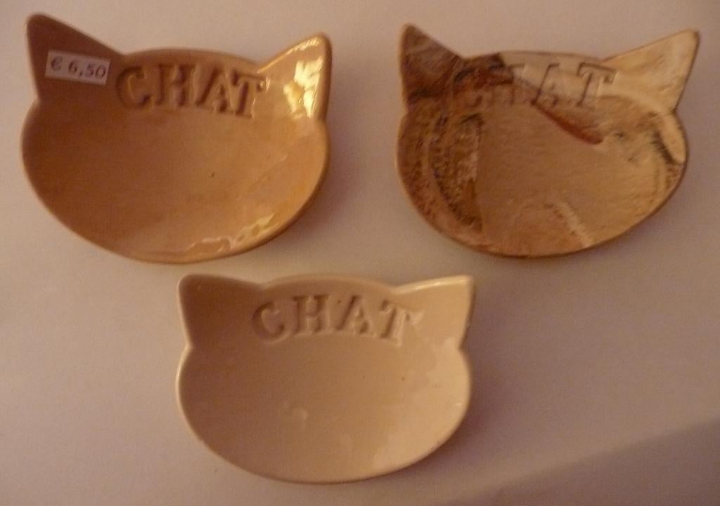 Diverse keramische kattekop schaaltjes (9,5 x 8 cm), Dieren en Toebehoren, Ophalen, Nieuw