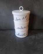 Riviera maison Witte stapelbare voorraadpotten met deksel, Ophalen of Verzenden, Nieuw