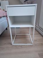 Vikhammer nachtjekastje Wit, Ophalen, Minder dan 45 cm, Metaal of Aluminium, 55 tot 70 cm