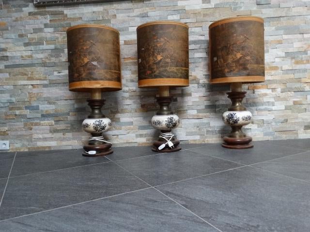 Antieke schemerlampen 3x, Antiek en Kunst, Antiek | Lampen, Ophalen