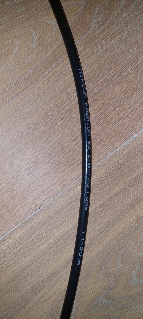Aircom Premium 50 Ohm marifoonkabel - 13 meter - coax kabel, Ophalen of Verzenden, Nieuw, 10 meter of meer, Coaxiale kabel