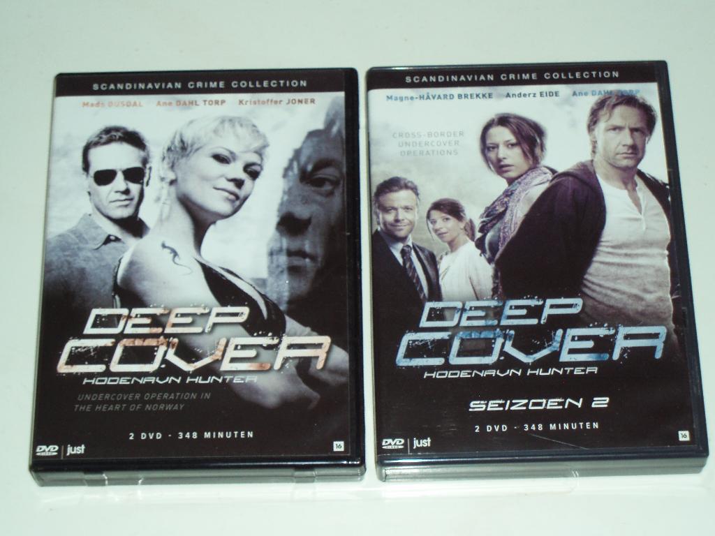 DEEP COVER Scandinavisch Seiz. 1 & 2, 2x2DVD's ca. 12u -zgan, Vanaf 16 jaar, Ophalen of Verzenden, Zo goed als nieuw, Detective en Krimi