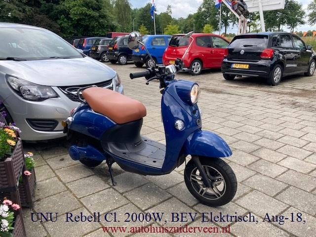 Unu Unu E UNU Rebell Cl. 2000W BEV Elektrisch, Fietsen en Brommers, Brommers | Overige merken, Gebruikt