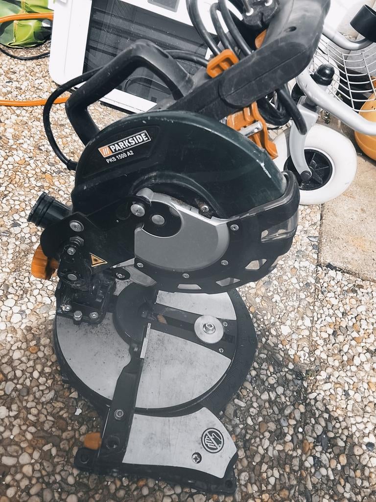 Parkside PKS 1500 A2 en Boormachin, Doe-het-zelf en Verbouw, Gereedschap | Zaagmachines, Gebruikt, 70 mm of meer, Ophalen of Verzenden