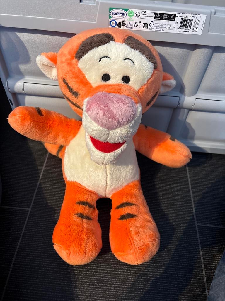 Leuke Tijgertje knuffel - Disney Winnie de Poeh, Oranje, Disney, Ophalen of Verzenden, Zo goed als nieuw