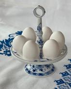 EIERSTANDAARD, 3dlg MENAGE ZWIEBELMUSTER, 3 LEPELTJES ZILVER, Antiek en Kunst, Verzenden