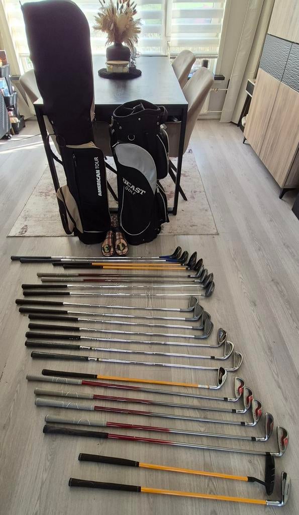 Complete golfset partij + 2 golftassen Ping Titleist, Sport en Fitness, Golf, Ophalen, Gebruikt, Set