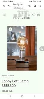 Riviera Maison Love Tafellamp - Zo goed als nieuw, Ophalen, Zo goed als nieuw, Glas, Landelijk, Modern, Sfeervol