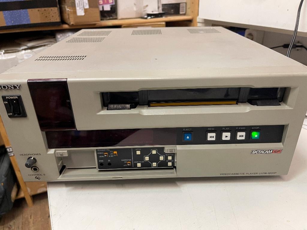 SONY UVW-1600P Betacam SP Video cassette Recorder, N, Betamax-speler of -recorder, Ophalen of Verzenden, Sony