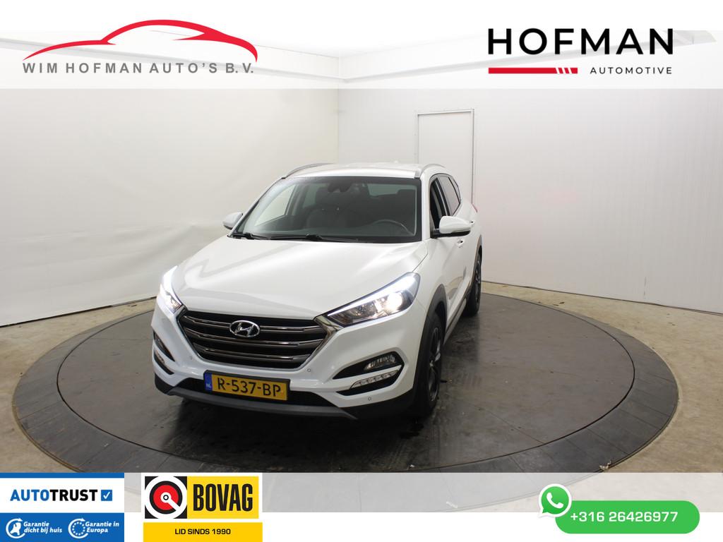 Hyundai Tucson 1.6 T-GDi Premium Camera Vol Leder Trekhaak P, Auto's, Hyundai, Gebruikt, 4 cilinders, Met garantie (alle), Wit