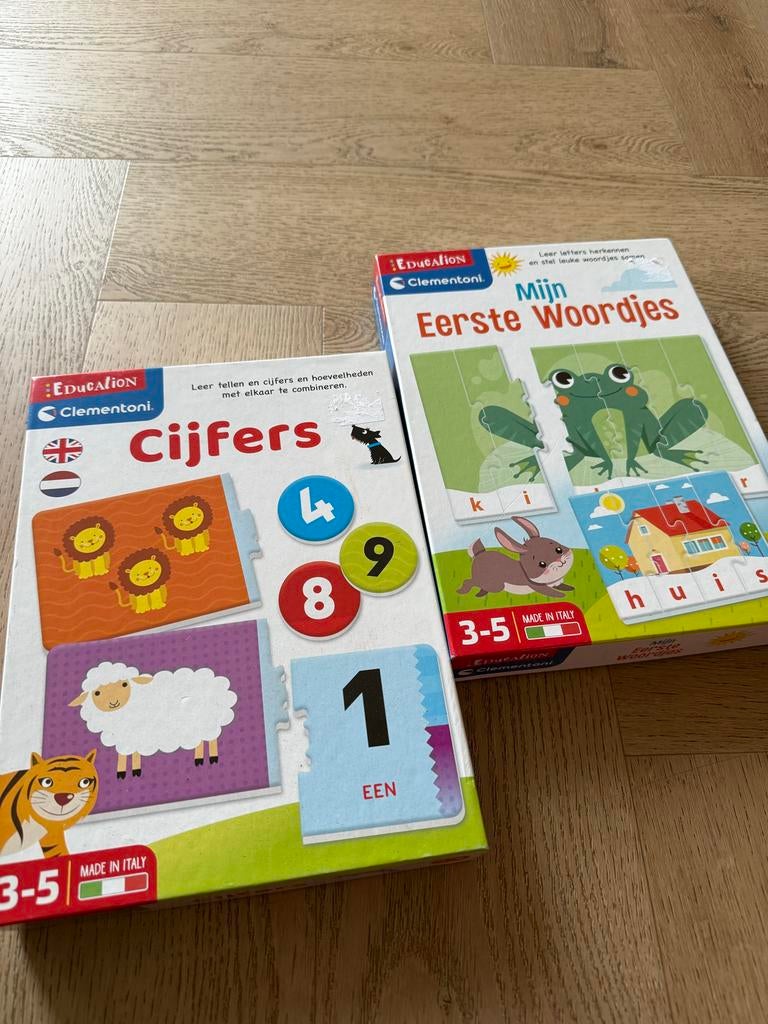 Clementoni Educatief Speelgoed: Cijfers & Mijn Eerste Woordj, Ophalen of Verzenden, Zo goed als nieuw, Puzzelen