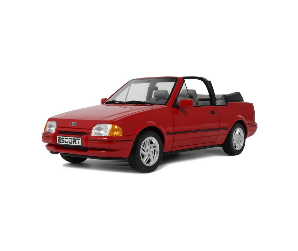 Ford Escort Mk4 XR3i Cabrio Rood 1986 1/18 OTTO ref. OT1254, Verzenden, Nieuw, Auto, OttOMobile