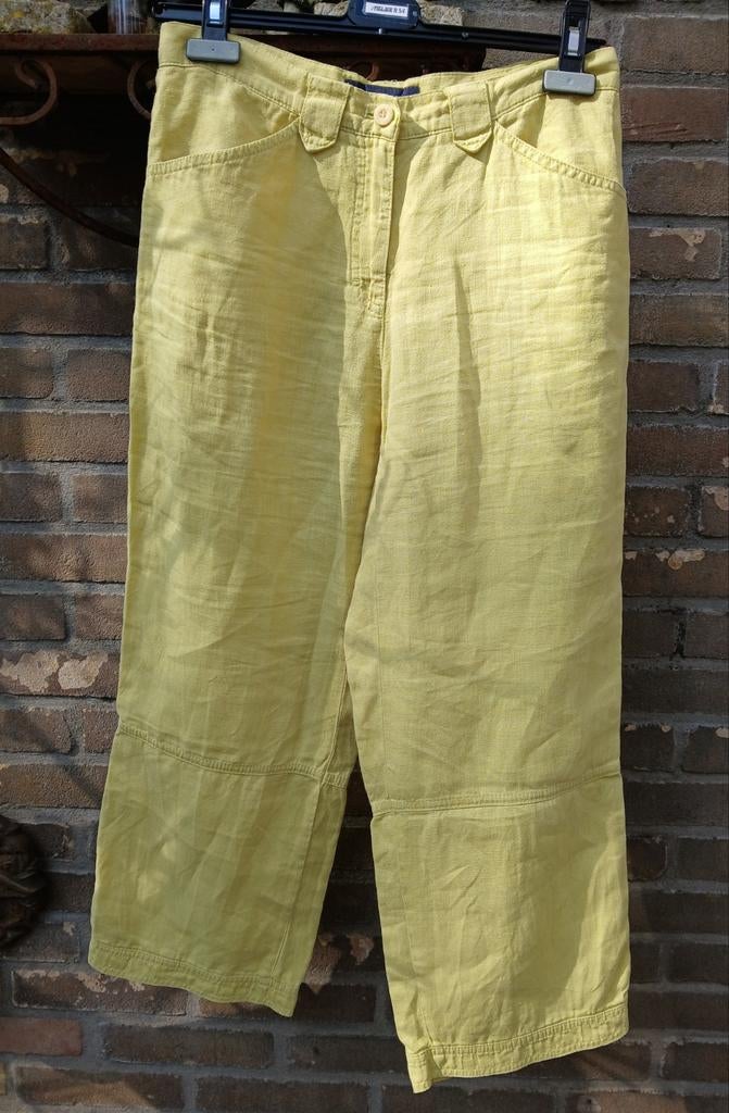 Brax broek, Maat 38/40 (M), Geel, Ophalen of Verzenden, Lang