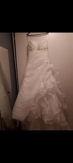 Strapless trouwjurk tresique, Ophalen, Gedragen, Wit, Trouwjurk