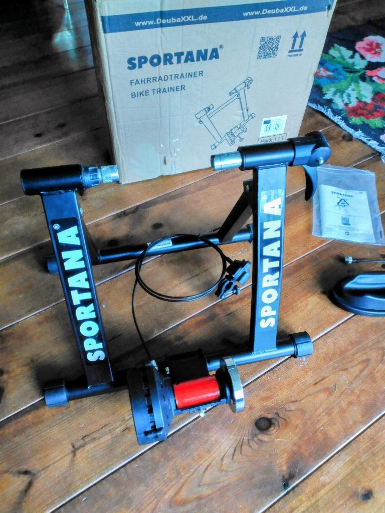 Sportana Fietstrainer voor binnen magneet tot 150kg, Sport en Fitness, Wielrennen, Ophalen of Verzenden, Nieuw, Overige typen