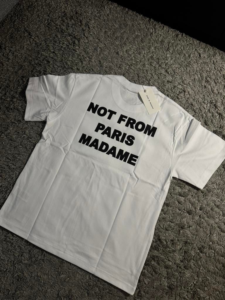 Drole de monsieur not from paris madame T-Shirt, Ophalen of Verzenden, Zo goed als nieuw, Maat 46 (S) of kleiner, Wit