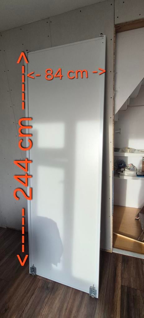 Schuifdeuren inbouwkast, Ophalen, Gebruikt, 25 tot 50 cm, 200 cm of meer