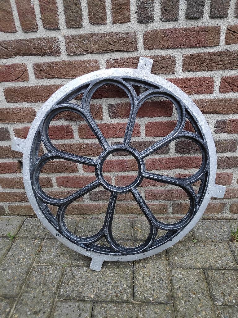 Stalraam Rond Gietijzer, Ophalen, Gevelraam of Ruit, Gebruikt, Minder dan 80 cm