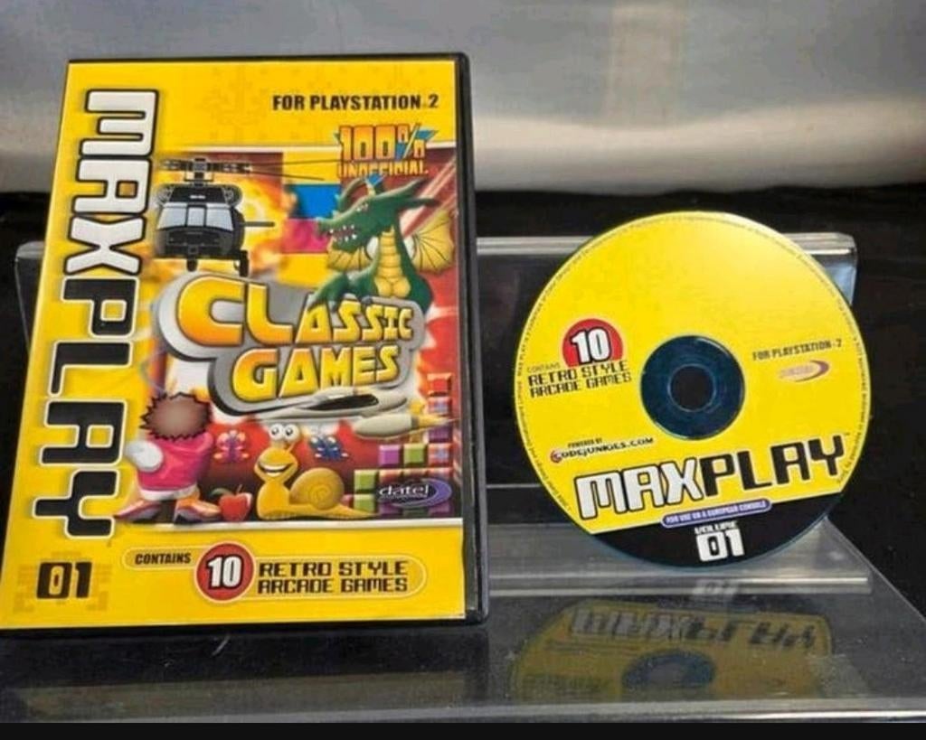 MaxPlay Classic Games Vol. 1 PS2 - 10 Retro Arcade Games, Gebruikt, MaxPlay, Overige genres, 1 speler
