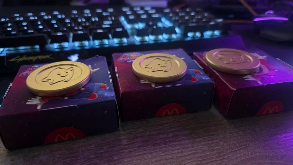 3x Super Mario Galaxy Movie McDonald's munten, Verzamelen, Speelgoed, Ophalen of Verzenden, Nieuw