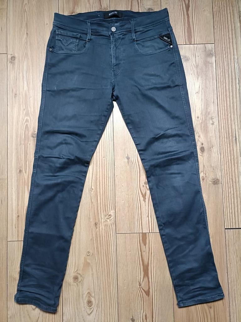 Replay anbass hyperflex maat 33-32, Ophalen of Verzenden, Gedragen, Grijs, W33 - W34 (confectie 48/50)