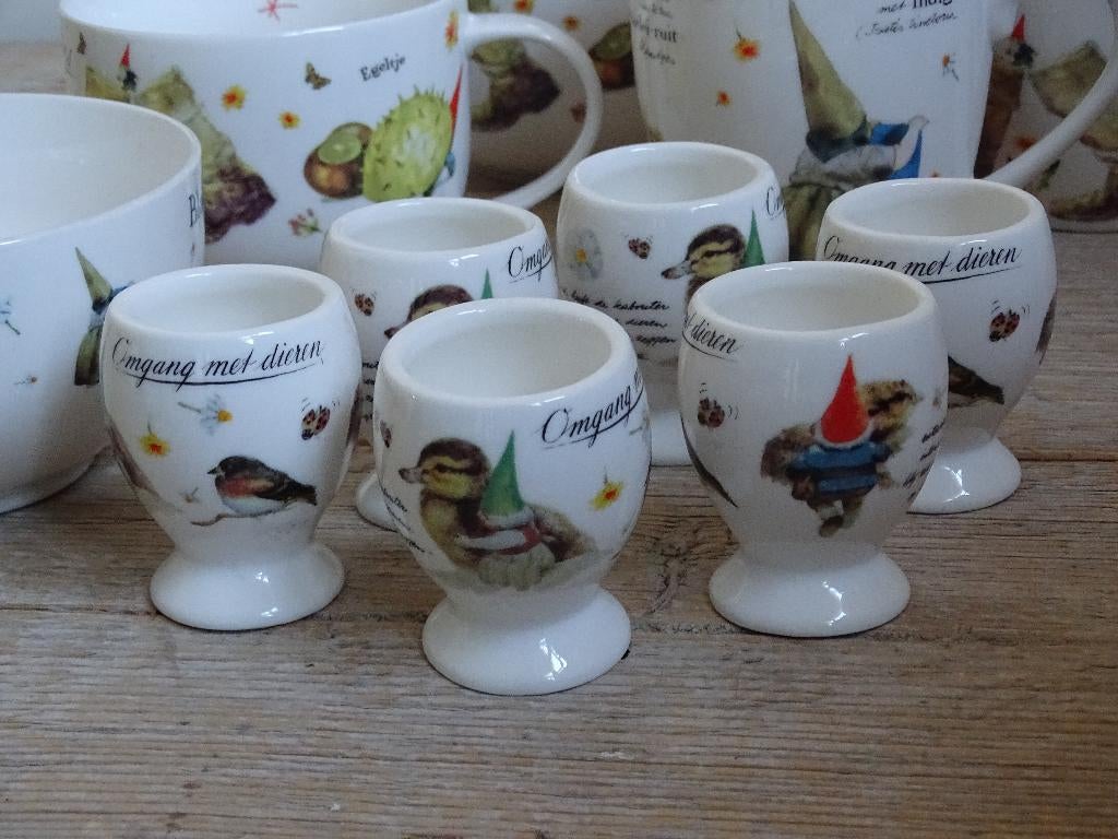 Servies Rien Poortvliet, KABOUTER, zo goed als nieuw, Overige typen, Ophalen of Verzenden, Zo goed als nieuw, Overige stijlen