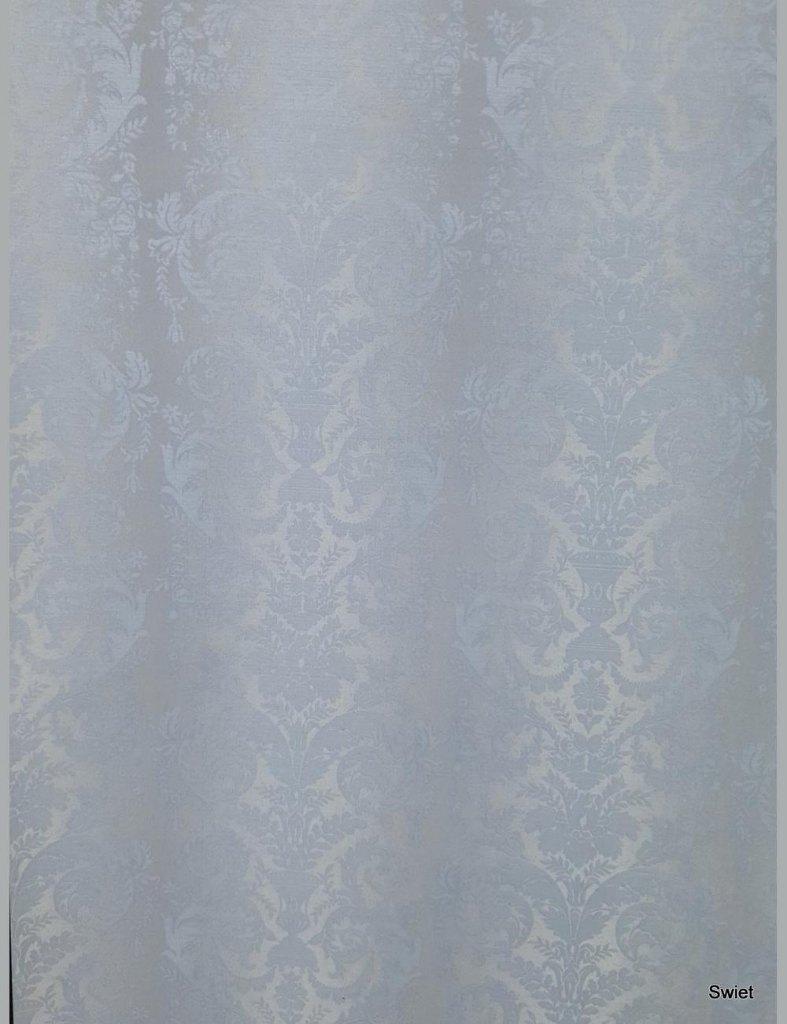 14038 behang barok zilverblauw chique elegant swiet, Ophalen of Verzenden, Minder dan 10 m²