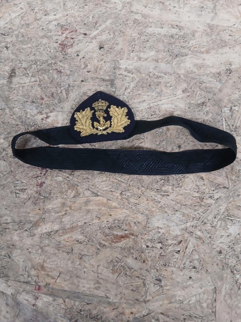 Marine Embleem met Kroon en Anker, Verzamelen, Militaria | Algemeen, Marine, Embleem of Badge, Overige gebieden, Ophalen of Verzenden