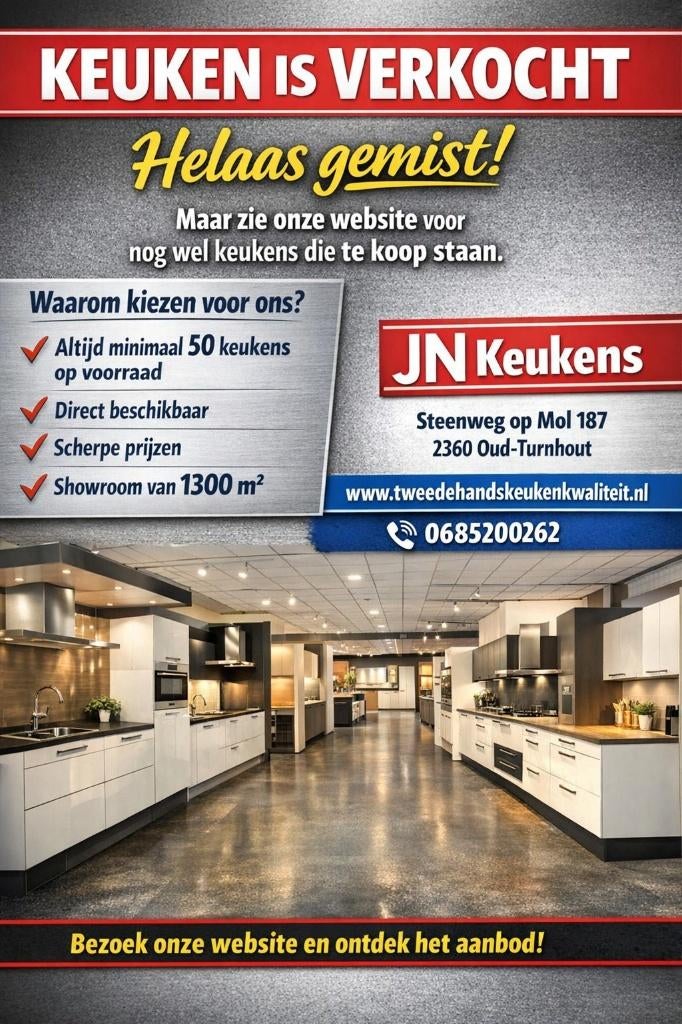 Moderne grote eilandkeuken GEDEMONTEERD-DIRECT BESCHIKBAAR