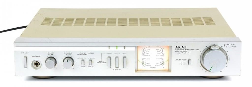 Akai AM-U11 stereo versterker met pick-up ingang, Gebruikt, 60 tot 120 watt, Stereo, Ophalen
