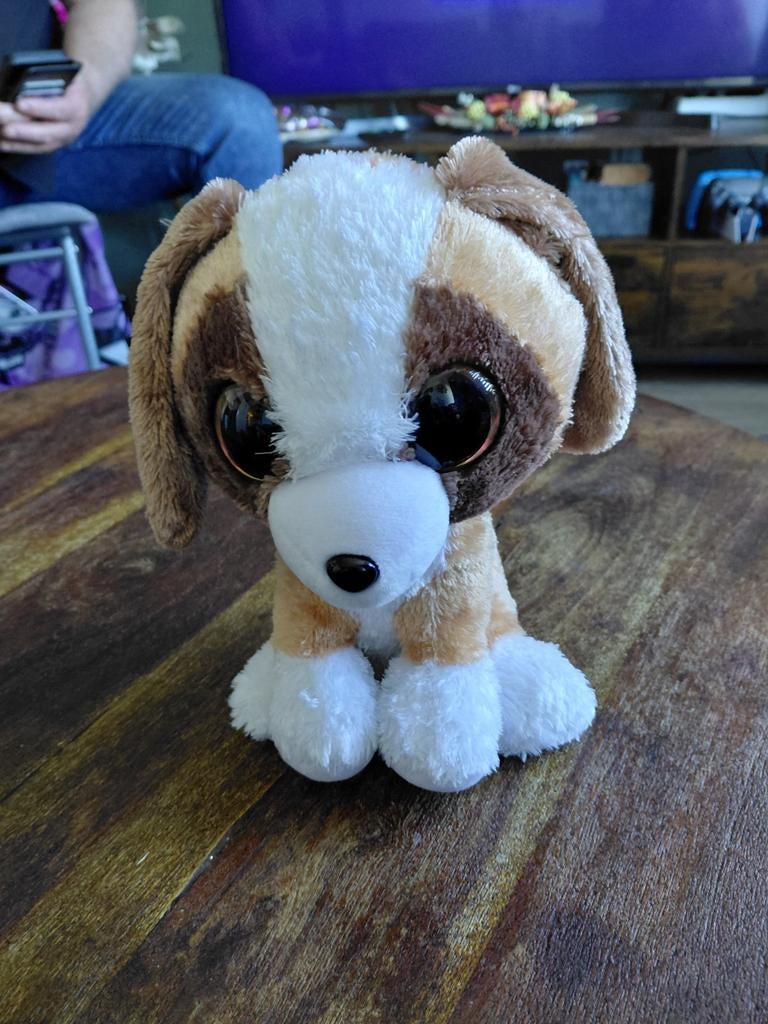 Schattige lumo stars hond knuffel met grote ogen, Overige merken, Zo goed als nieuw, Middelgroot (20 tot 80 cm), Bruin