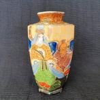 Vintage Chinese satsuma porseleinen vaas - handbeschilderd, Ophalen of Verzenden