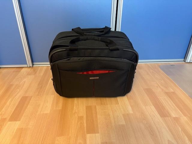Samsonite reistas/laptoptas upright op wielen, Ophalen, Wieltjes, 45 tot 55 cm, Minder dan 50 cm
