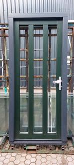 Nieuw kunststof kozijn met voordeur, Doe-het-zelf en Verbouw, Deuren en Horren, Ophalen, Nieuw, Buitendeur, Glas