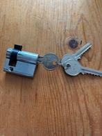 Geba cilinderslot met 3 sleutels, Ophalen of Verzenden, Zo goed als nieuw, Rvs, Slot