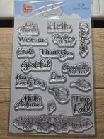 stempel ECD autumn greetings CS379, Ophalen of Verzenden, Nieuw, Clearstamp