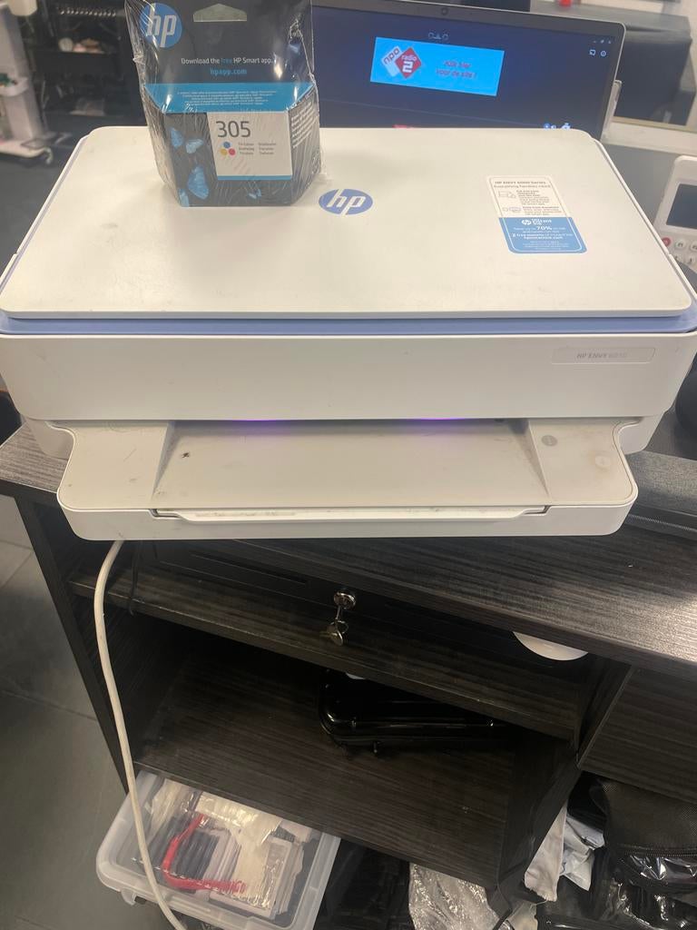 HP Envy 6010 All-in-One Printer met nieuwe inkt, Gebruikt, Inkjetprinter, All-in-one, Kleur printen