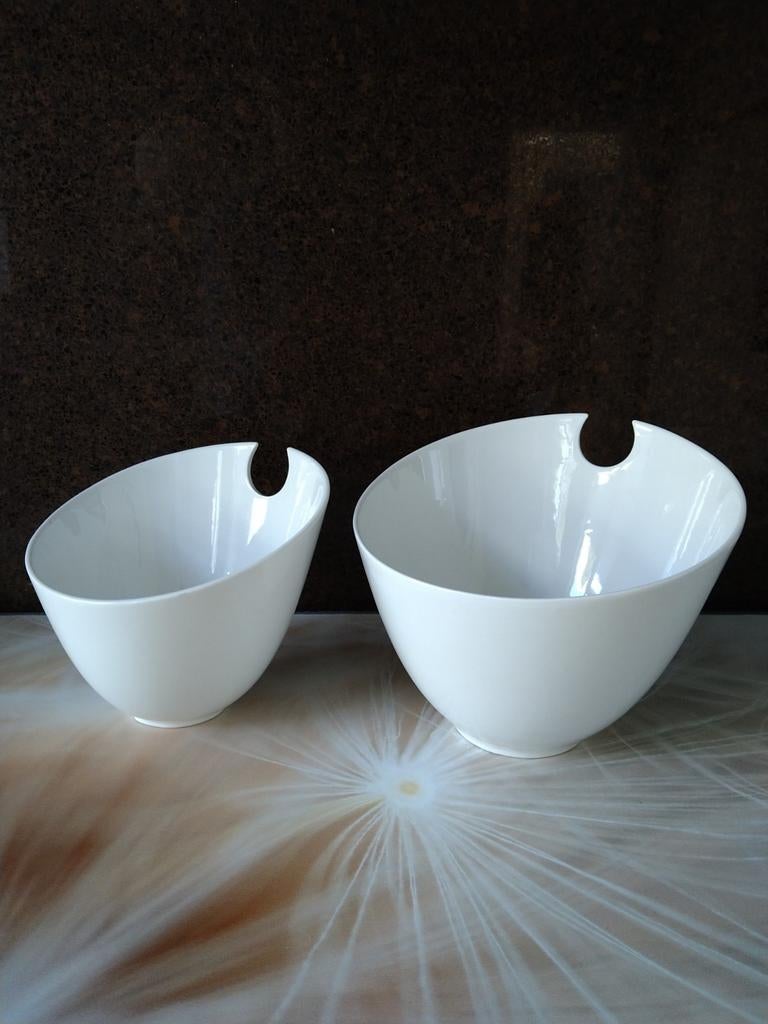 Twee schalen * Yong * 24 en 20 cm, Ophalen of Verzenden, Zo goed als nieuw, Effen, Schaal of Schalen