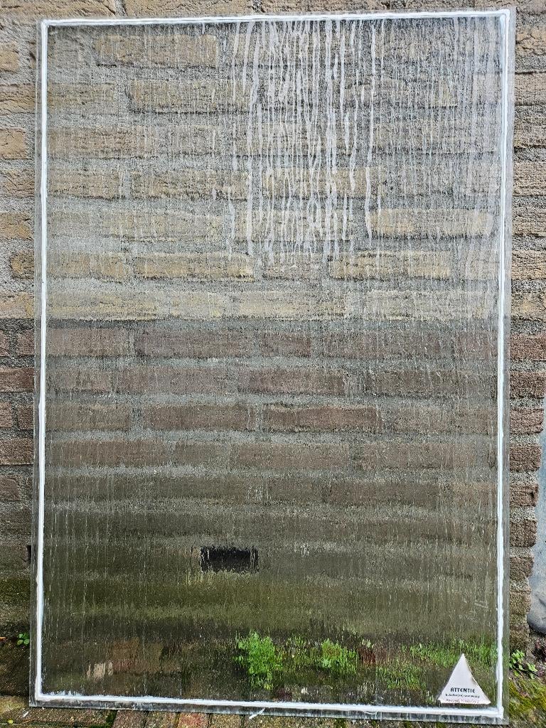 Glas Ruit enkel glas, Doe-het-zelf en Verbouw, Glas en Ramen, Ophalen, Gevelraam of Ruit, Gebruikt, Minder dan 80 cm