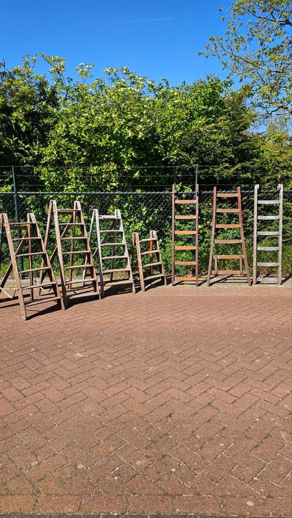 Ladders en trappen. Brocante deco, Antiek en Kunst, Ophalen