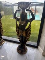 Goudkleurig beeld van Egyptische figuur, Antiek en Kunst, Kunst | Beelden en Houtsnijwerken, Ophalen of Verzenden