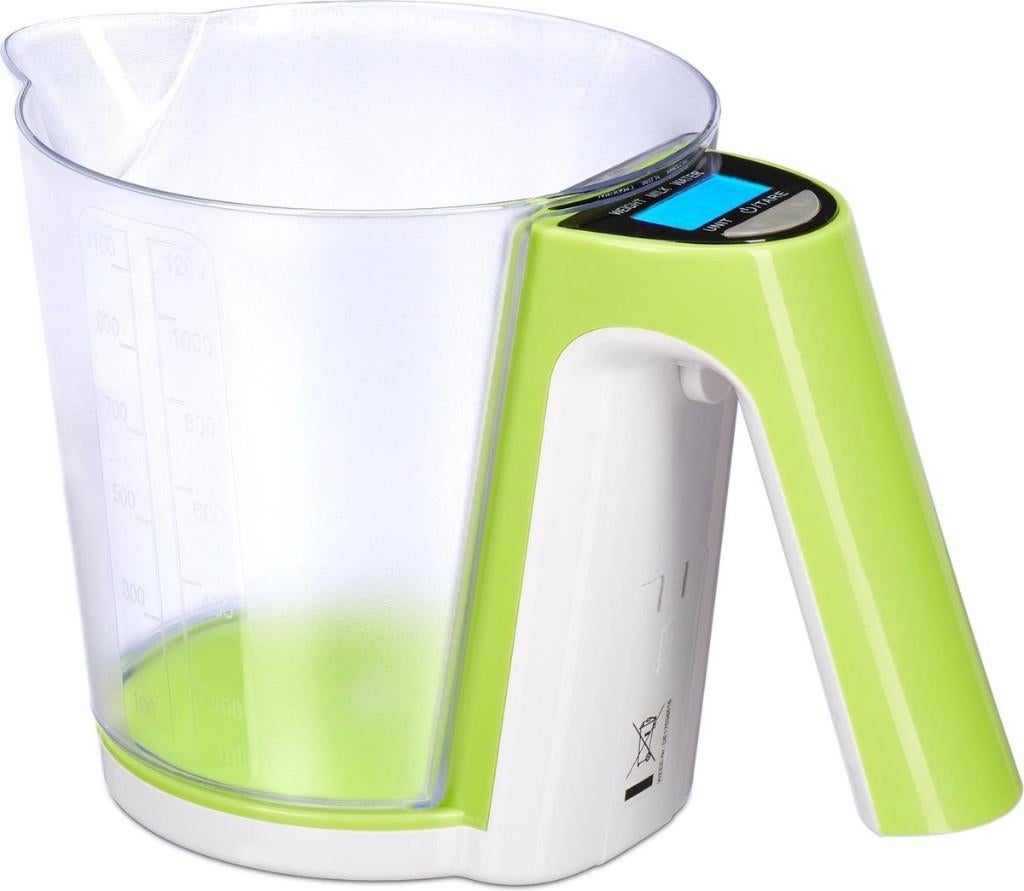 Maatbeker met digitale weegschaal, Minder dan 10 kg, Keukenweegschaal, 1 tot 500 gram, Nieuw