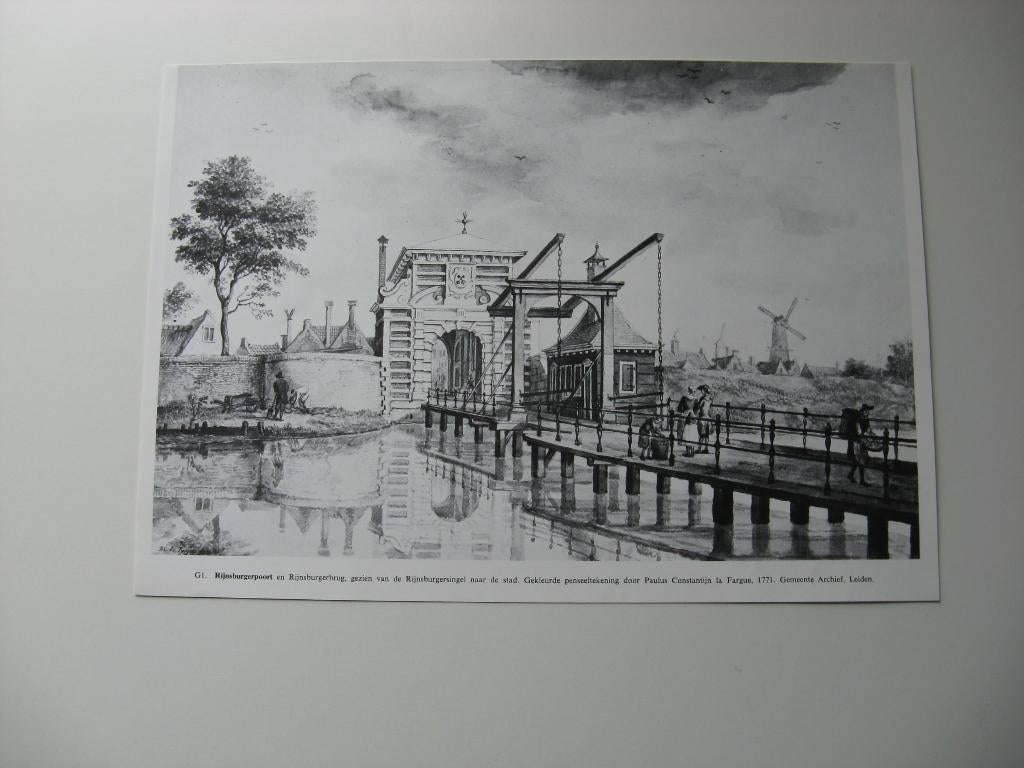 Leiden Rijnsburgerpoort., Verzamelen, Foto's en Prenten, Ophalen of Verzenden, Voor 1940, Zo goed als nieuw, Overige onderwerpen